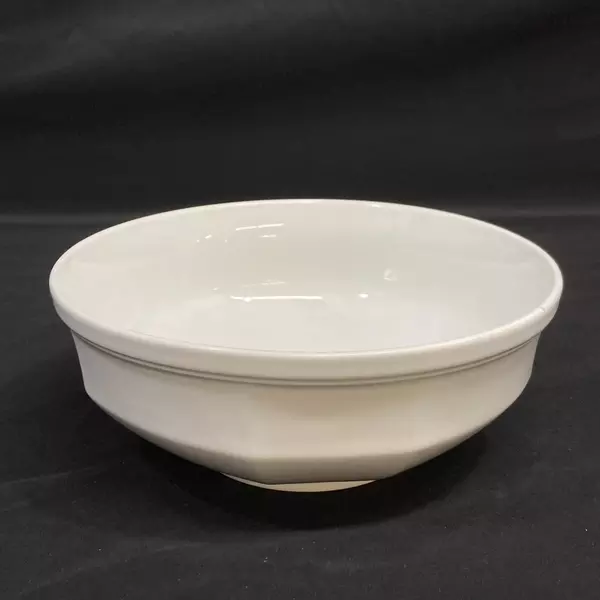 Vintage Mikasa Stoneware Continental White 8.25" Round Vegetable Bowl