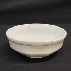 Vintage Mikasa Stoneware Continental White 8.25" Round Vegetable Bowl