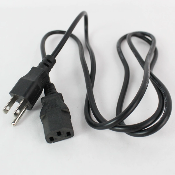 Lot of 4 Black Extension Cords - Varying Lengths & Sizes, Good Condition