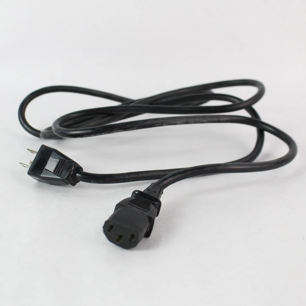 Lot of 4 Black Extension Cords - Varying Lengths & Sizes, Good Condition