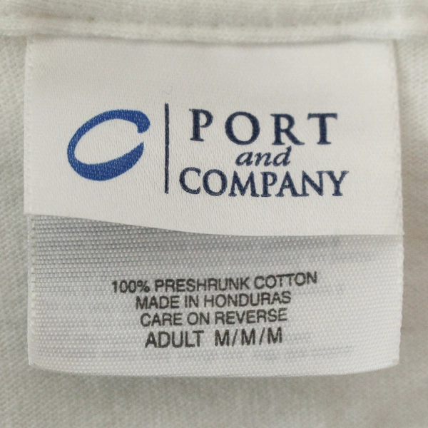Port & Company Get Inspired Digital White T-Shirt Adult M, Good Condition