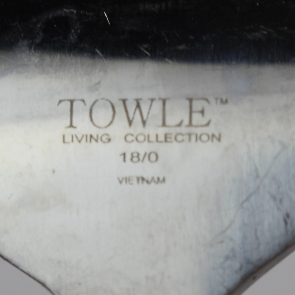 2 PC Towle Living Collection 18/0 Stainless Steel Serving Fork and Spoon Set