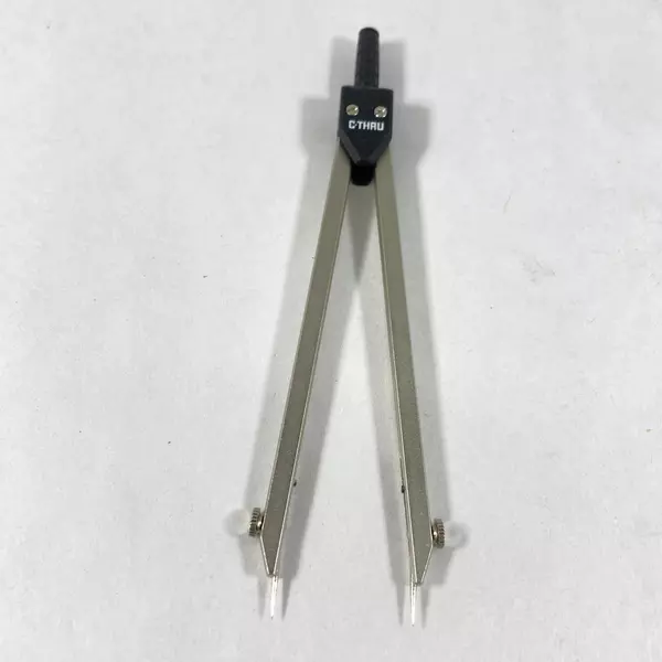 Lot of 2 Drafting Divider Compasses Lutz & C Thru Tools Engineering Drafting