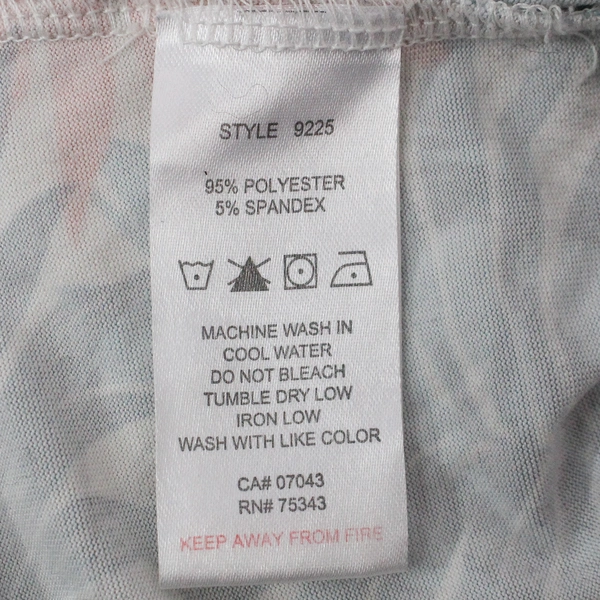 Tahari Women's Multicolor Tank Top Size L Round Hem Casual Top