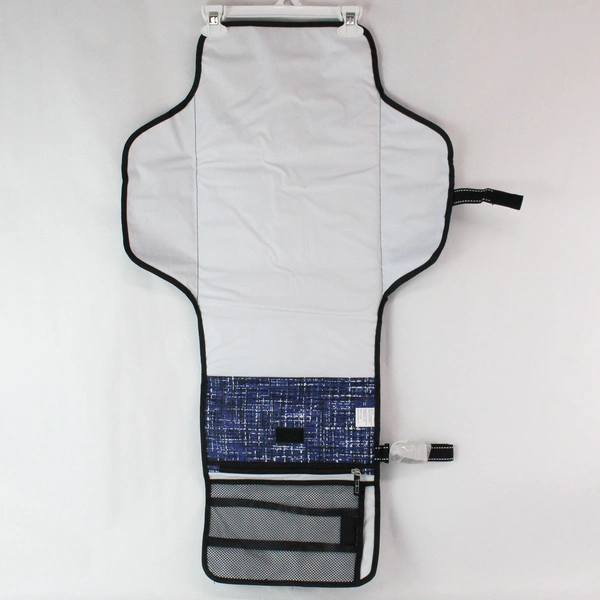 Scout Foldable Diaper Changing Pad with Storage Handle Blue Black White