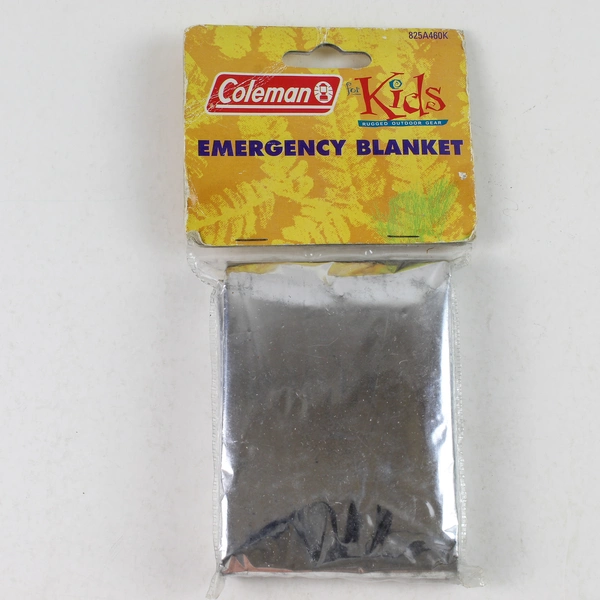New Coleman Kids Emergency Blanket 53" x 82.5" Reflects Heat, Compact