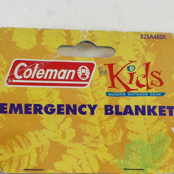 New Coleman Kids Emergency Blanket 53" x 82.5" Reflects Heat, Compact