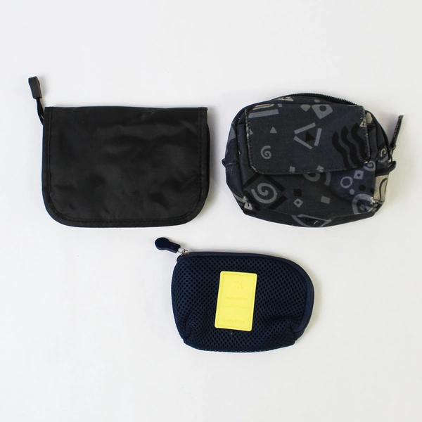 Lot of 5 Pre-Owned Unisex Stylish Zipper Wallets - Functional Accessories