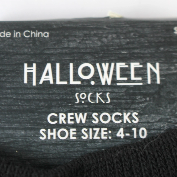 Lot of 3 NWT Halloween Crew Socks Size 4-10 Fun Seasonal Designs