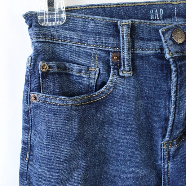 Gap Kids Size 12 Dark Wash Skinny Jeans with Adjustable Waistband