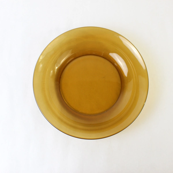 Arcopal France Brown Glass 11" Decorative Fruit Serving Bowl - Good Condition