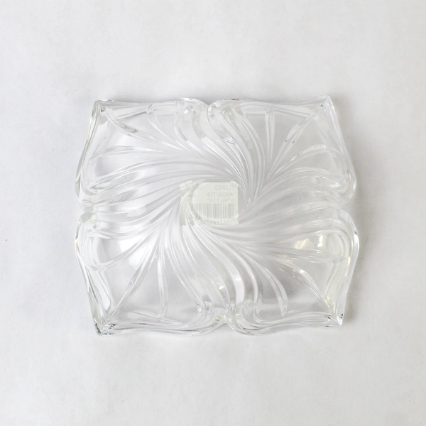 Mikasa Flores Clear Crystal Candy Dish Bowl 6.25" NWT Elegant Home Decor