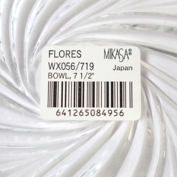 Mikasa Flores Clear Crystal Candy Dish Bowl 6.25" NWT Elegant Home Decor