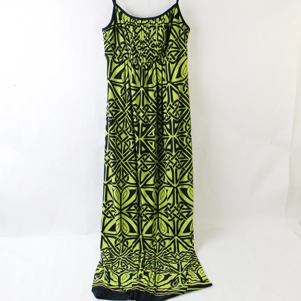 En Focus Studio Green Navy Patterned Dress Size 10 NWT - Elegant & Chic
