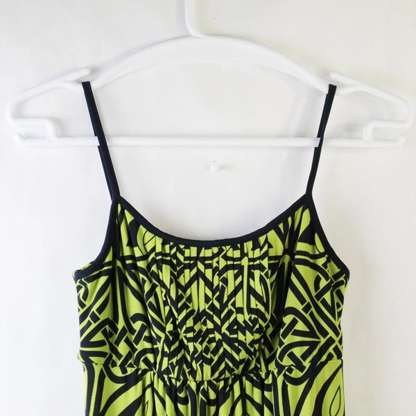 En Focus Studio Green Navy Patterned Dress Size 10 NWT - Elegant & Chic