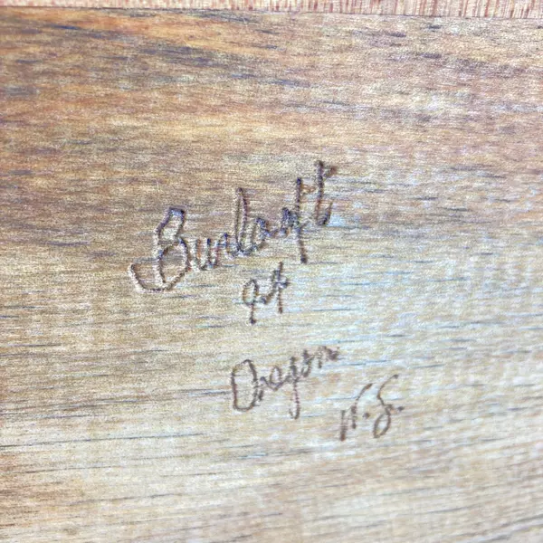 Burlcraft Of Oregon Handmade Burlwood Box Caddy Tote With A Handle