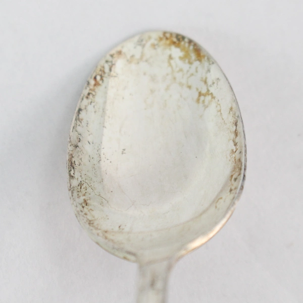 Vintage H&T Silver Plated Meadow Flower Sugar Spoon 4.5" Good Condition