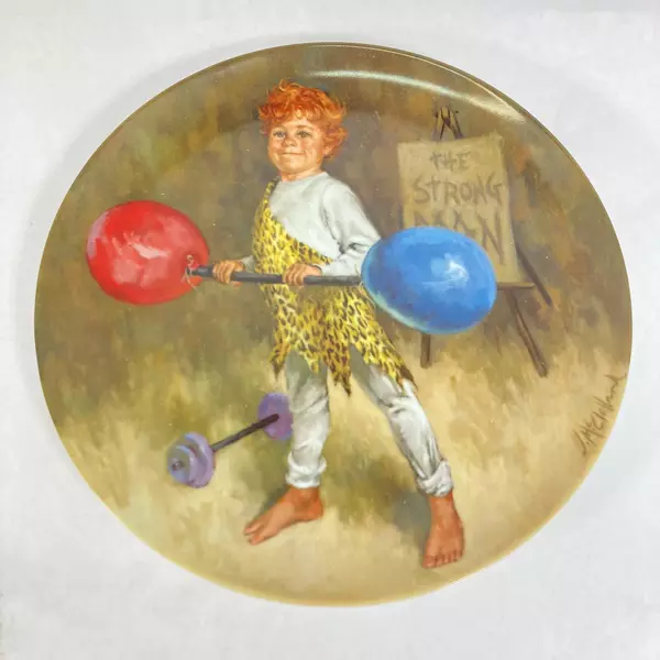 Reco McClelland Children's Circus Plates Set of 4 Collector 9.5" Diameter
