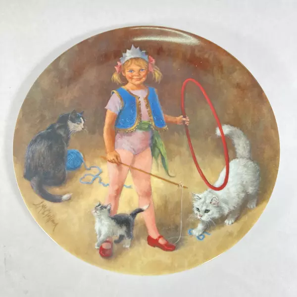 Reco McClelland Children's Circus Plates Set of 4 Collector 9.5" Diameter
