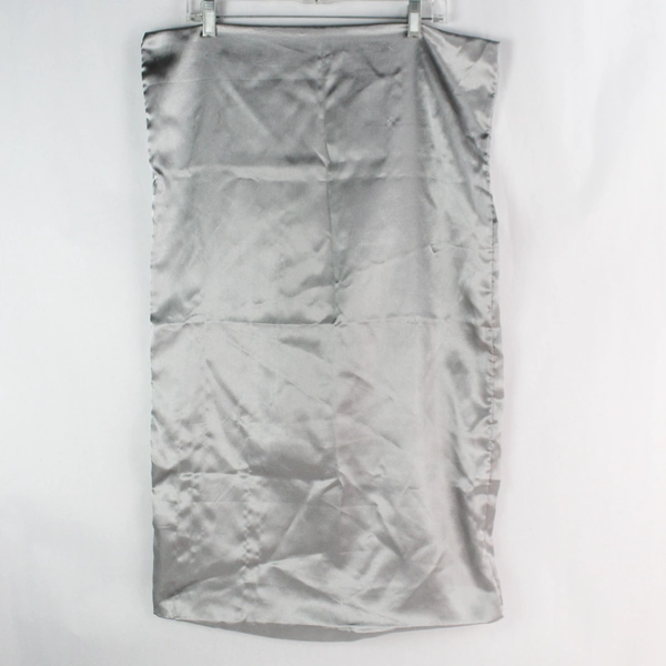 Lot of 4 Mainstays Dark Blue & Silver Satin Pillowcases 100% Polyester