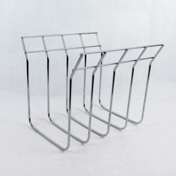 Metal Kitchen Organizer for Cookware Lids - 4 Slots, 2.5" Wide, Good Condition