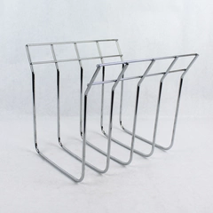 Metal Kitchen Organizer for Cookware Lids - 4 Slots, 2.5" Wide, Good Condition