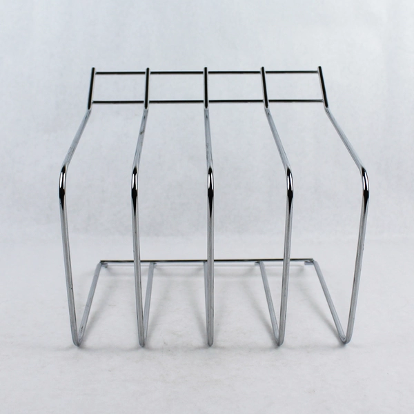 Metal Kitchen Organizer for Cookware Lids - 4 Slots, 2.5" Wide, Good Condition