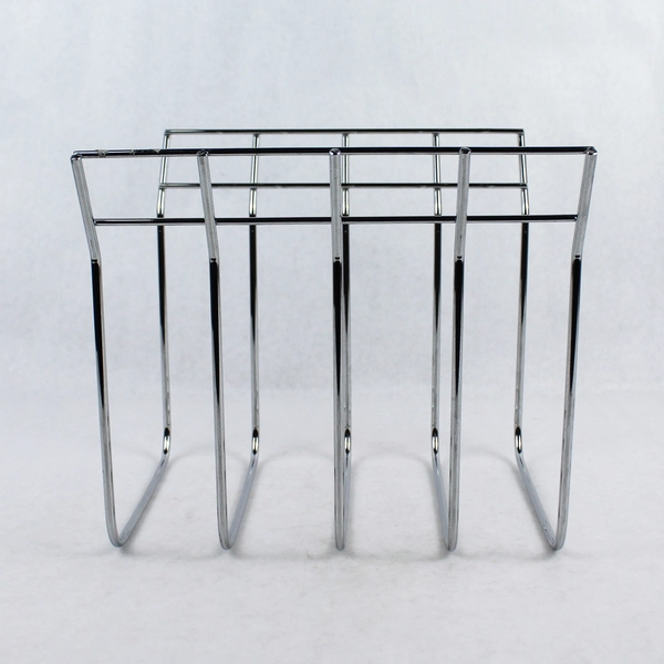 Metal Kitchen Organizer for Cookware Lids - 4 Slots, 2.5" Wide, Good Condition