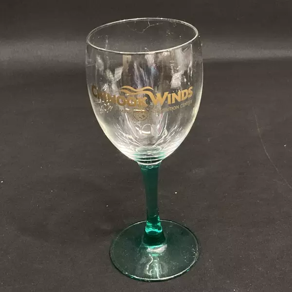 Lot of 3 Chinook Winds Casino & Resort Wine Glasses 2013 Festival Collectible