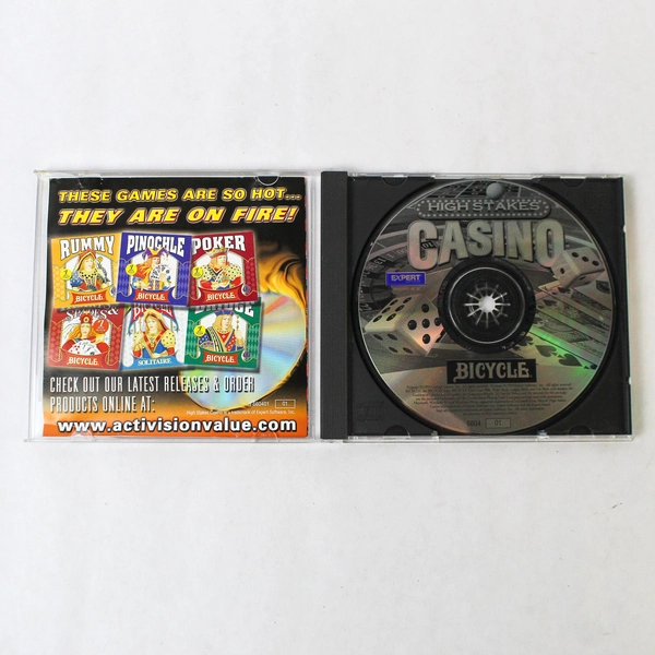 Vintage 1999 High Stakes Casino Bicycle PC Software Disc - Good Condition