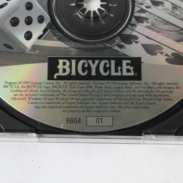 Vintage 1999 High Stakes Casino Bicycle PC Software Disc - Good Condition