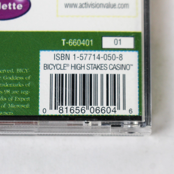 Vintage 1999 High Stakes Casino Bicycle PC Software Disc - Good Condition