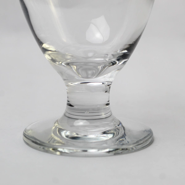 Lot of 2 Clear Crystal Beer Water Goblet Glasses 5" Tall - Pre-Owned