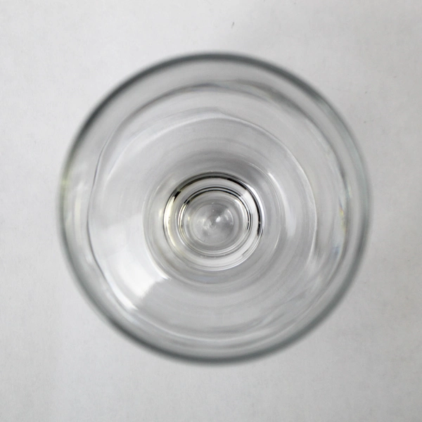 Lot of 2 Clear Crystal Beer Water Goblet Glasses 5" Tall - Pre-Owned