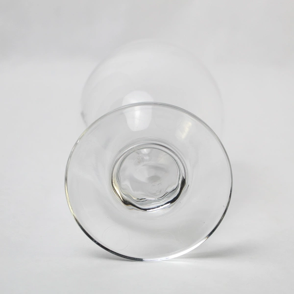 Lot of 2 Clear Crystal Beer Water Goblet Glasses 5" Tall - Pre-Owned