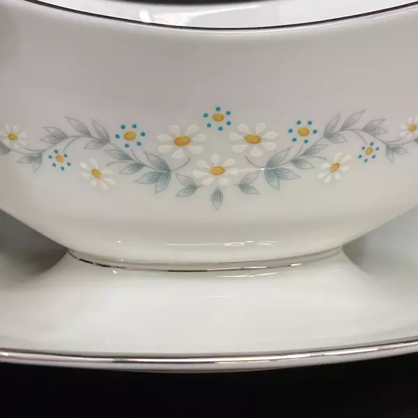 Lenox Oxford Holyoke Bone China Oval Gravy Boat And Underplate