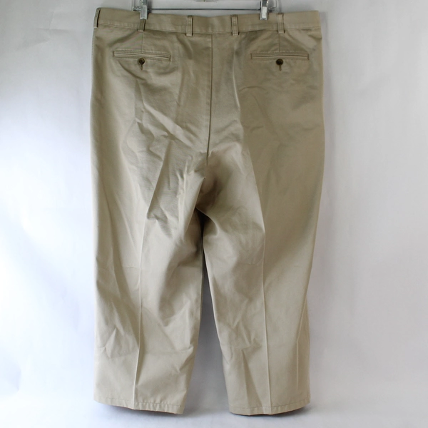 Nordstrom Smartcare Beige Cotton Men's Dress Pants 44x30, Good Condition