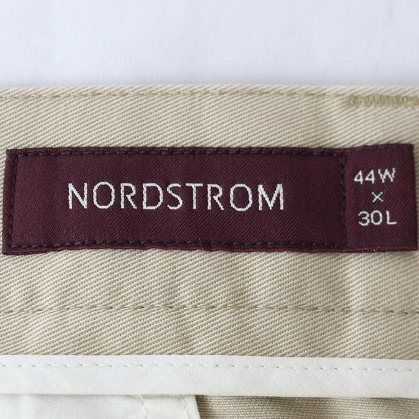 Nordstrom Smartcare Beige Cotton Men's Dress Pants 44x30, Good Condition
