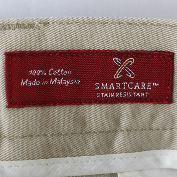 Nordstrom Smartcare Beige Cotton Men's Dress Pants 44x30, Good Condition