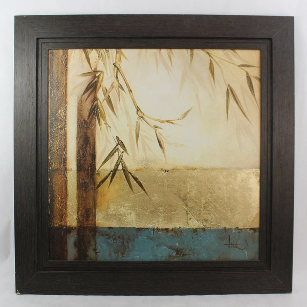 Bamboo Royale I Art Print by Tita Quintero Framed 31"x31" Pre-Owned