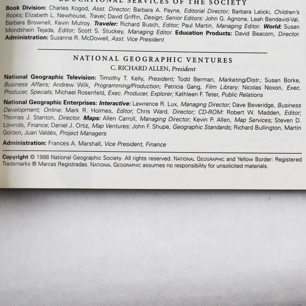 Lot of 5 Vintage 1998 National Geographic Magazines Jan Feb July Sept Good Cond