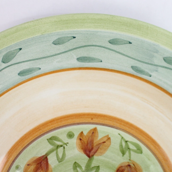 Vintage Culinary Arts Studio Flower Plate 11" - Good Condition