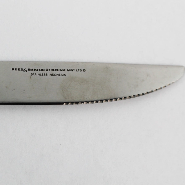 6 Piece Reed & Barton Heritage Mint Brompton Stainless Steel Serrated Knives