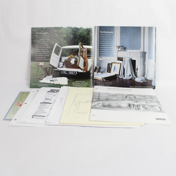 Lot of Home Remodel & Garden Design Flyers, Vintage Paper Ephemera