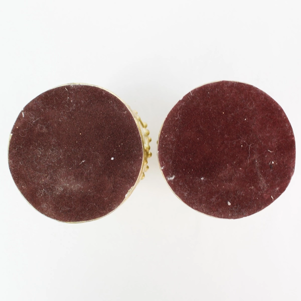 Set of 2 Vintage White & Gold Egg Candleholders Home Decor Collectible