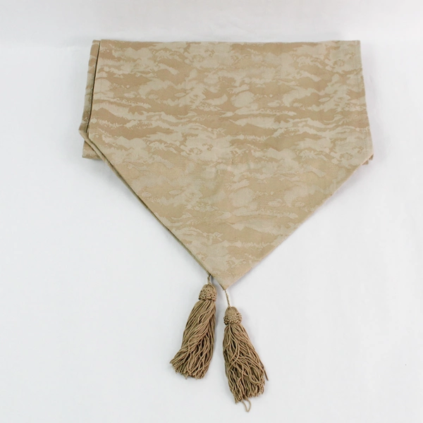 Textiles Plus 13.5x70" Table Runner with Tassels - Stained Elegance