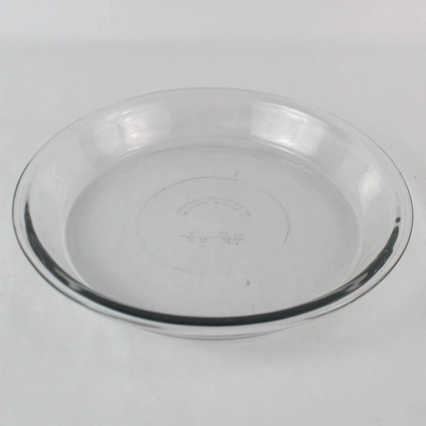 9" Clear Glass Pie Dish - Oven & Microwave Safe, Good Condition
