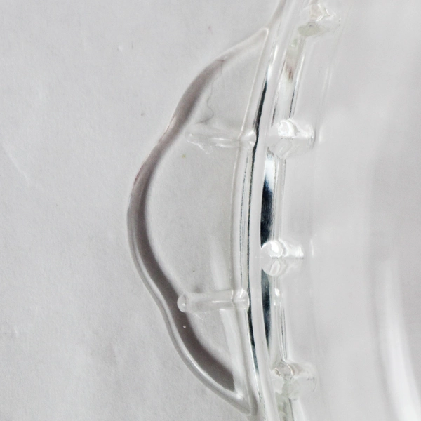 Unmarked Clear Glass Handled Pie Dish 9" - Good Pre-Owned Condition