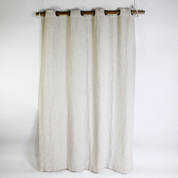 Threshold Cream Curtain Panel 53x76" - Elegant Window Treatment, Pre-Owned