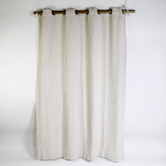 Threshold Cream Curtain Panel 53x76" - Elegant Window Treatment, Pre-Owned